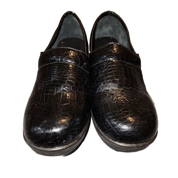 Womens Black Nursing Clogs Jayla Sz 9W Wide Nurses Slip On Air Flex Comfort Shoe - Picture 1 of 5